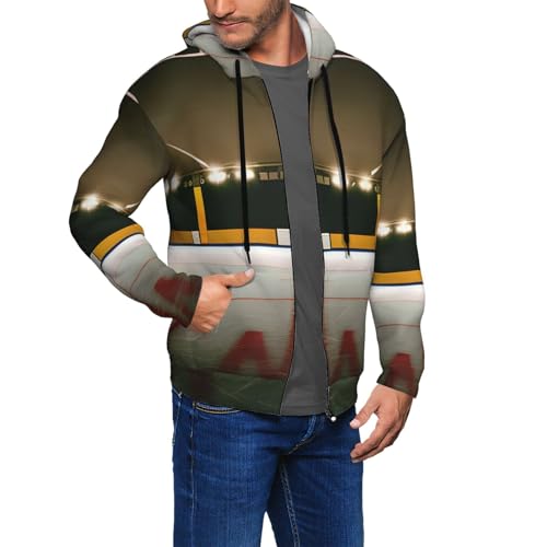 Sweat à capuche hockey doux et extensible veste d'automne chaude pour style casual
