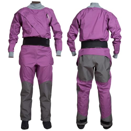 Traje Seco Impermeable Para Kayak Para Mujer, Equipo De Kayak, Traje Seco De 4 Capas Transpirable E Impermeable Para Remar Y Hacer Snorkel.,Purple-S