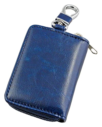 ハイハイ スマートキーケース カード収納 最大4枚タイプ 無地 ネイビー HH-474