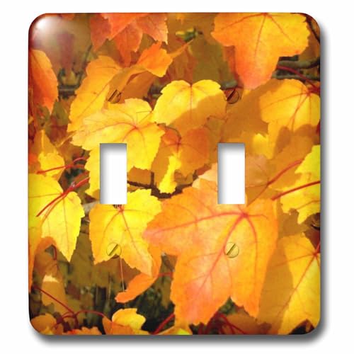 Interrupteur baïonnette feuilles dorées pour salon chaleureux et cosy
