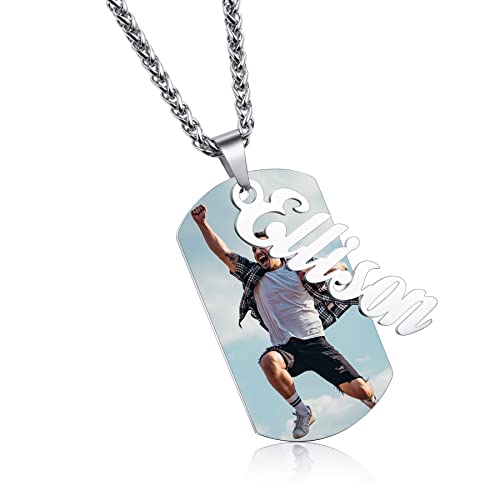 Plaque militaire personnalisable pour homme qui ne noircit pas collier chaine robuste
