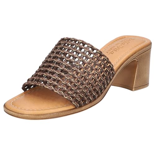 Bella Vita Woven Block Heel Sandal
