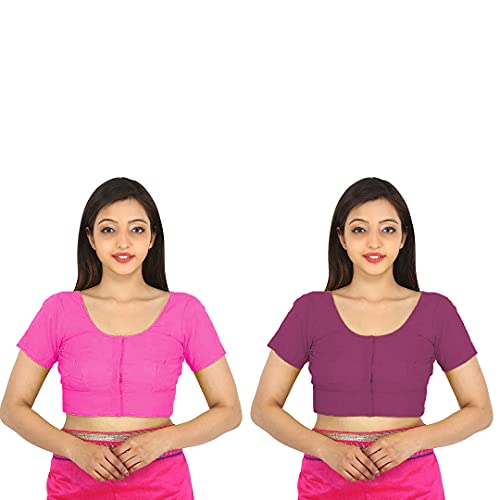 Image of Namita Women's Rubia Cotton Solid Half Sleeve Blouse
