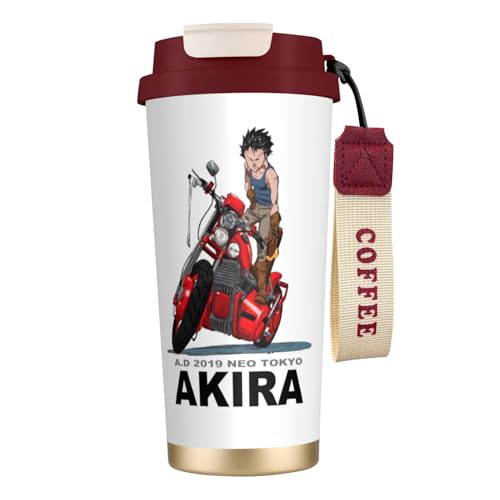 タンブラー アキラ グッズ 水筒 コーヒーカップ コンビニカップ ステンレスボトル 保温保冷 ストロー付き 持ち運び 直接ドリップ 大容量 おしゃれ プレゼント