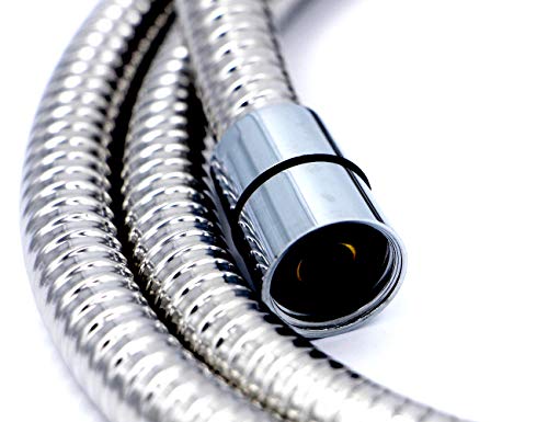 Shower Hose Extendable 1.70 to 2.2 m, Chrome - Image 2