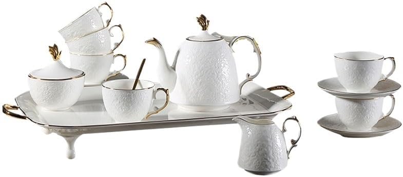 Light Luxury Bone China Coffee Cup Afternoon Tea Teapot Sets Banquet Set Bring Tray of Wedding Gifts