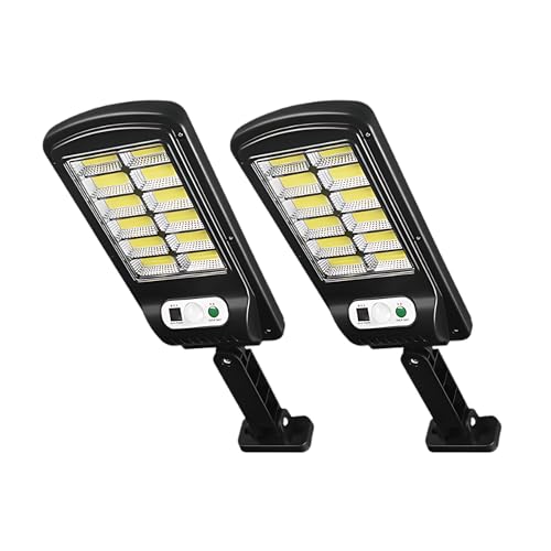Luminária Solar Goldensky Led 128 Cob Parede Poste Refletore resistente àgua Sensor presença com Con