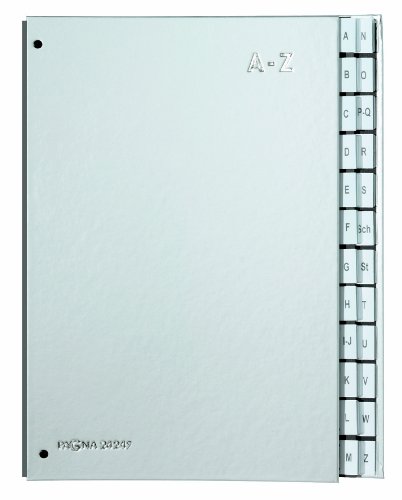 Pagna Pultordner Color (Pultmappe, 24 Fächer, A-Z) Silber