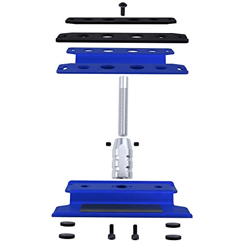 Hobbypark Aluminum Alloy RC Car Work Stand Repair Workstation 360 Degree Rotation Lift Or Lower For 1/8 1/10 1/12 Scale Cars Trucks Buggies - Thumbnail 4