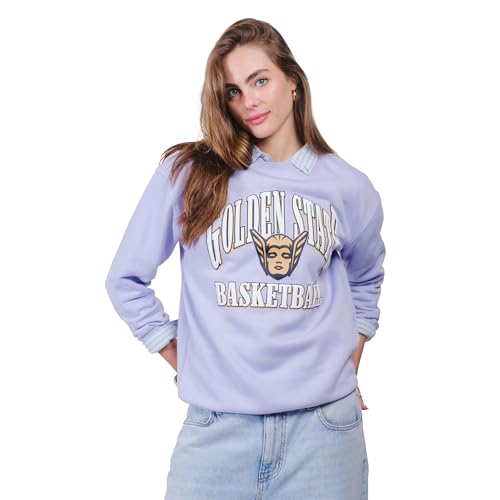 Ultra Game WNBA Official Womens Super Soft Oversized Crew Sweatshirt Golden State Valkyries Team Color Small