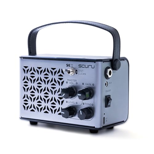 Caline Amplificador de guitarra portátil, mini amplificador de guitarra de 10 W, distorsión,...