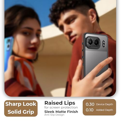 Image of A rtistque Frosted Ultra Matte Back Cover Case for OnePlus Nord 4 5G | Smooth Sides with Grip | Shockproof TPU Protective Design | Raised Camera Edges | OnePlus Nord 4 BackCover - Brown
