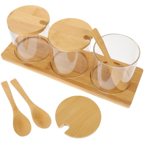 NUOLUX ���������� �������|�b�g �������X�g�b�J�[ ���� �� �e�� ������� �K���X�� �|�W �X�p�C�X�{�g�� �ۑ��e�� ���E�R�V���E�E�����E�Ӟ����� �򖡓��� �������P�[�X �ؑ�E���t�� �������{�g�� �ƒ�/���H�X/�Ɩ��p 3�Z�b�g