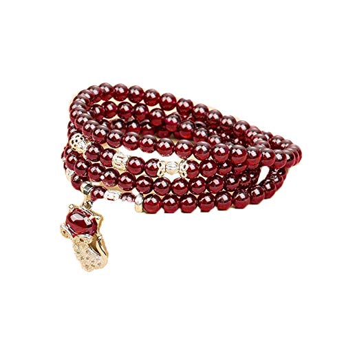 Bijoux de couple féminin en grenat rouge naturel, l'alliance du cristal de fraise
