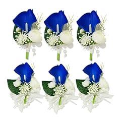 Royal Blue 3 Corsage 3 Wrist Flower