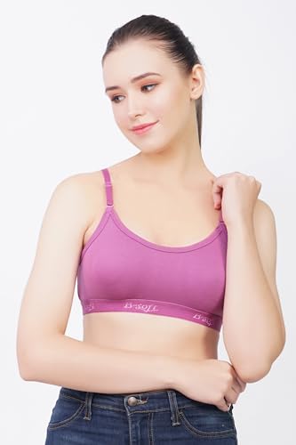 Image of Medium Impact Sports Bra for Women | Daily Use | Non-Wired | Non-Padded | Seamless Bra | Full Coverage | Suitable for Gym,Yoga,Workout