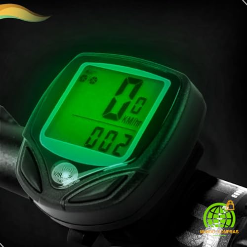 Velocimetro Digital Odometro Wireless Bike a Prova D'agua para Ciclismo com Visor Digital Mundo Com