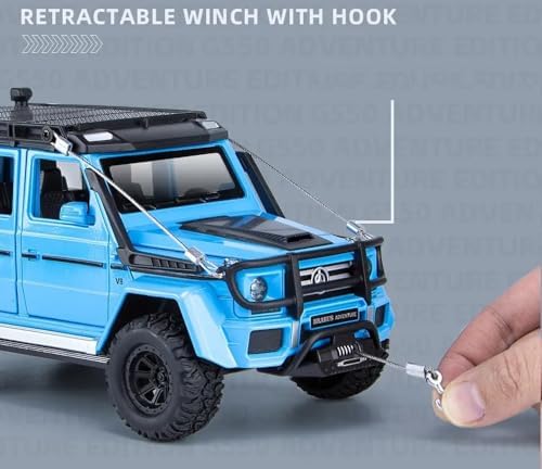 Image of Invite Enterprise 1:24 Brabus G550 4X4 Adventure Alloy Mould With Sound and Light - Pullback Off-Road Toy Metal Decoration Model for Kids (Colors As Per Stock)