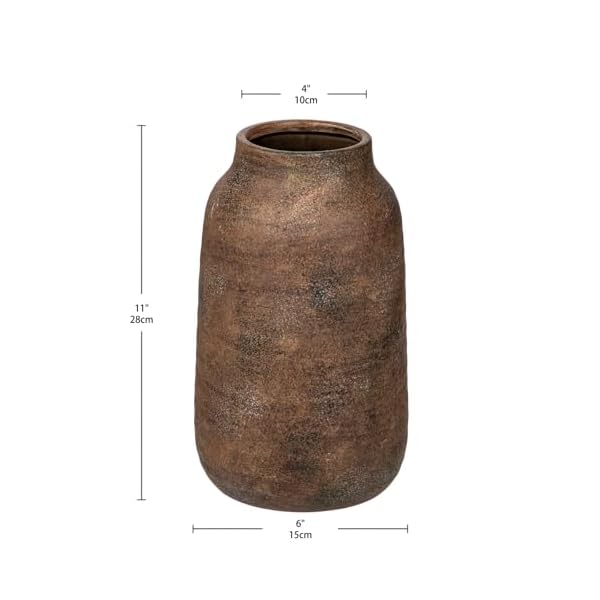   Briful-11in-Rustic-Ceramic-Vase-Brown-Vintage-Flowers-Vase-Extra-Large-Rustic-Farmhouse-Vase-Whitewashed-Terra-Cotta-Vase-Antique-Pottery-Pampas-Vase-for-Home-Living-Room-Kitchen-Mantel-Decor