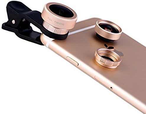Universal Phone Lens kit 3 in 1 Wide Angle + fisheye + Macro for iPhone 7 6/6s 6plus/6s Plus