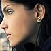 4 Pairs 5A Green Cubic Zirconia Titanium Stainless Steel Screw Back Earrings for Women Men 3-6mm