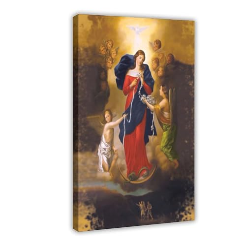 Toile Marie qui défait les nœuds pour un coin prière serein