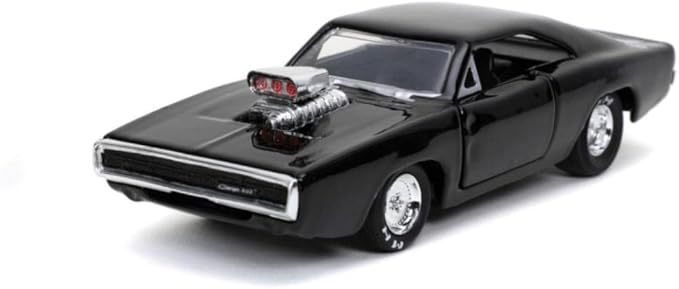 Jada JAD32215 1:32 FF 9-Doms Dodge Charger R/T Fast and Furious - Coche en Miniatura Coleccionable, Color Negro, Talla única oferta Amazon
