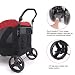 Wooce Pet Carrito de Cuatro Ruedas Trolley para Perros Carritos de Gatos...