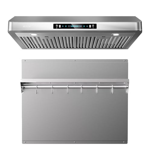 IKTCH 30 Inch Range Hood Under & 24 x 30 Inch Stainless Steel