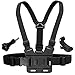 Adjustable Chest Strap Mount Elastic Action Camera Body Belt Harness with J Hook for Hero 5 4 3+ 3 GoPro 6 7 8