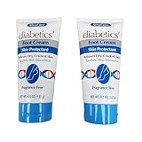 XtraCare Diabetics Foot Cream Skin Protectant 4.5oz, Soothes Dry and Cracked Skin, Fragrance Free 2-Pack