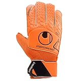 uhlsport Herren Starter Resist Torwart-Handschuhe, Fluo orange/Schwarz, 5