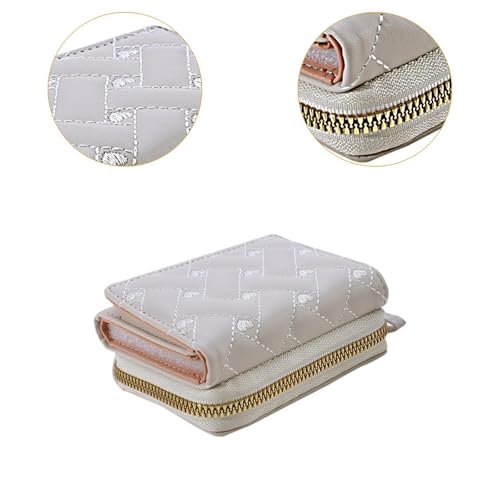 Small Wallet Zipper Wallet Portable Embroidery Stylish Trifold Card Wallet3