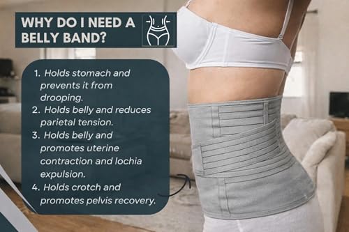 Faja Abdominal Postparto 2-en-1 para Mujer Talla Única miniatura 3
