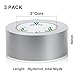 BOMEI PACK Duct Tape Heavy Duty Waterproof - Strong Adhesive Silver Tape Duct 2 Inches x 30 Yards 3 Pack, 9 mil, Flexible, No Residue, All-Weather and Tear by Hand - for Repairs, Industrial use