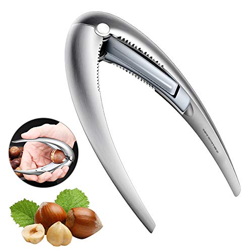Preisvergleich Produktbild FRFJY Schälwerkzeug Walnussclipöffner 304 Edelstahl Multifunktions-Walnussclipmutter Keksschälmaschine Walnusszange