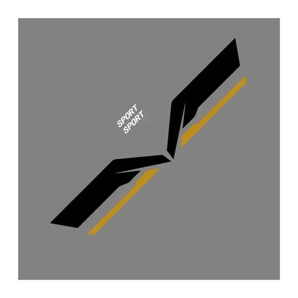 Car Fender Wheel Brows Stickers Vehicle Body Decoration(Black Gold)