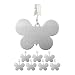 Produktbild Relaxdays 8er Set Tischdeckenbeschwerer, Tischtuchhalter zum Beschweren, Schmetterling, In- & Outdoor, Edelstahl, Silber