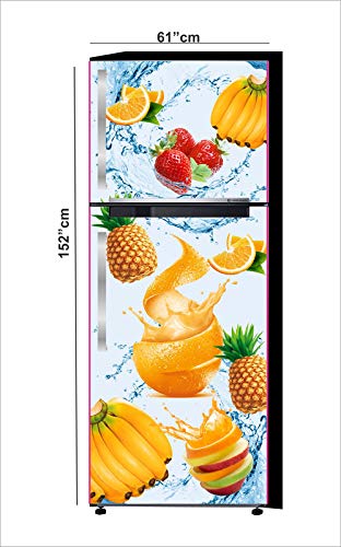 GP DECALS Fridge Sticker – Waterproof Self Adhesive Vinyl Wrap for Fridge, Kitchen & Home Decor | Removable Peel and Stick Design for All Surfaces