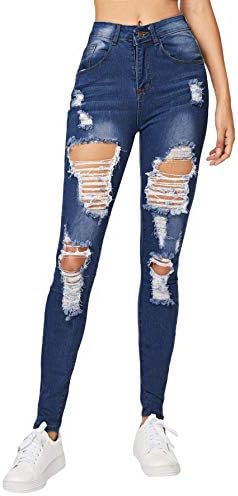 Slim ripped jeans womens Clearance