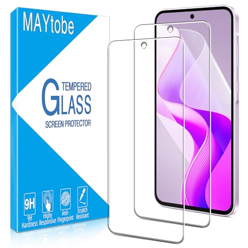 MAYtobe 2 Pièces Verre Trempé pour Samsung Galaxy A36 5G, Film Protection écran Sans Bulles, Dureté 9H, Anti-Rayures, Anti-Empreinte, Haut Définition...