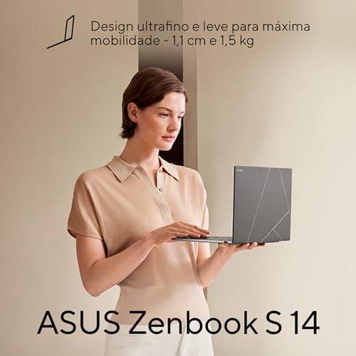 Notebook ASUS Zenbook S 14 OLED Core Ultra 7, 16GB, 1000 GB, Tela 14