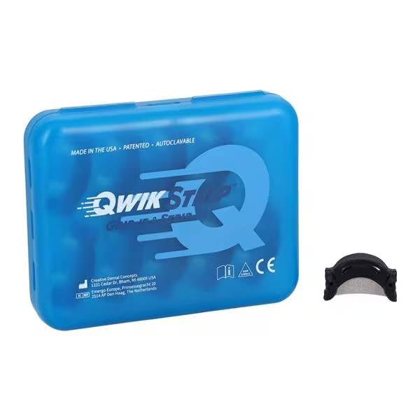 QSC-XC Finishing IPR Strips Curved 0.18mm for Cement Removal 10/Pk