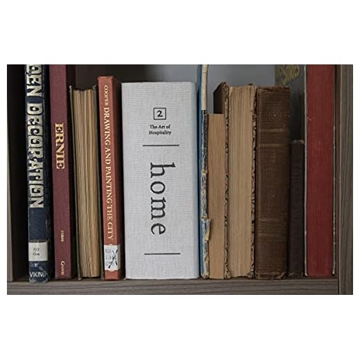 Foreside Home & Garden White Faux Book 8x6 Lidded Decorative Wood Storage Box