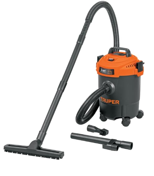 La Mejor Lista de Aspiradora Koblenz los mejores 10. 49 TRUPER Aspiradora de sólidos y líquidos, 3 GAL, plástica, Negra