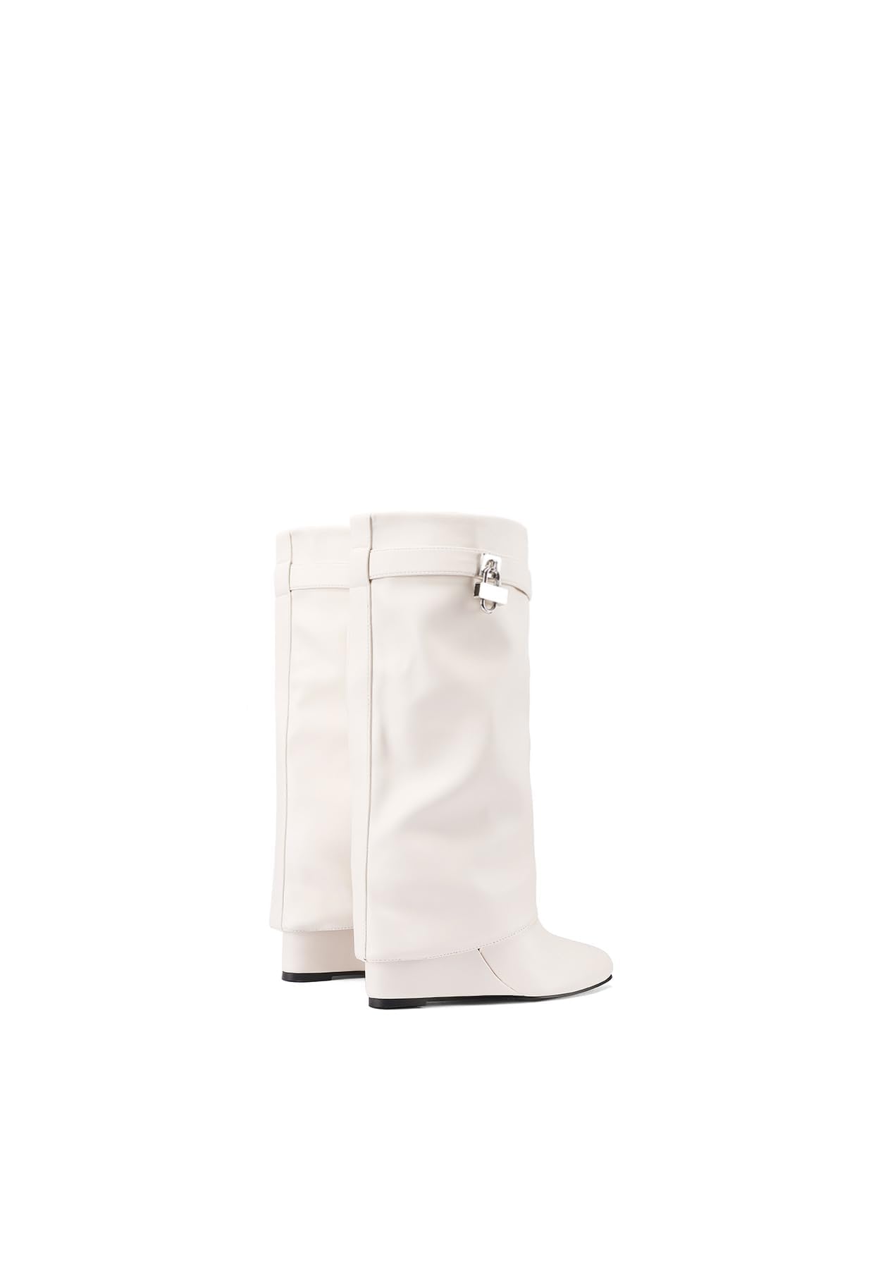 QUEEN HELENA Stivali con Zeppa a Gambale Largo Donna K4007
