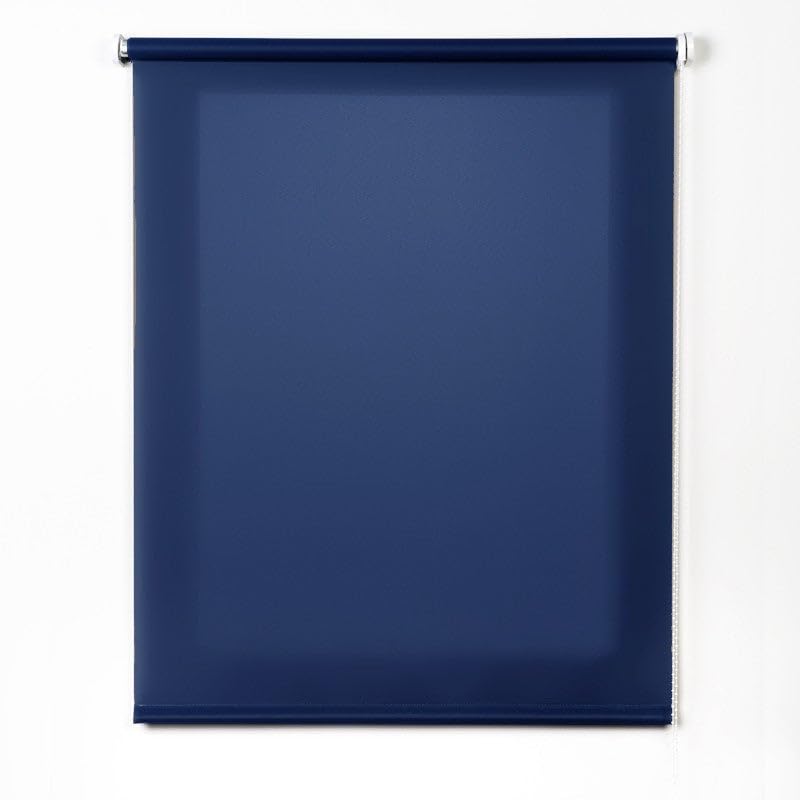 10XDIEZ Enrollable Tejido translúcido Azul Marino (Marino - 100x180cm)