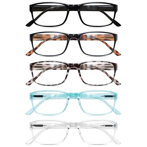 Gaoye 5 pack Reading Glasses Men/Women, Eyeglasses, Blue Light Readers for Men/Women, Computer Eye Glasses, Cheaters