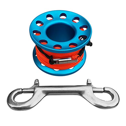 Toygogo Bobine de Dévidoir Plongée sous-Marine Diving Spool Bobine de Ligne de Plongée 15m - Bleu, 15m Cover
