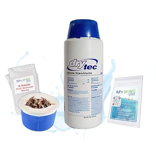 Drytec 5 lb Calcium Hypochlorite Pool Shock &ndash; Fast-Dissolving Chlorine Granules for Swimming Pools...
